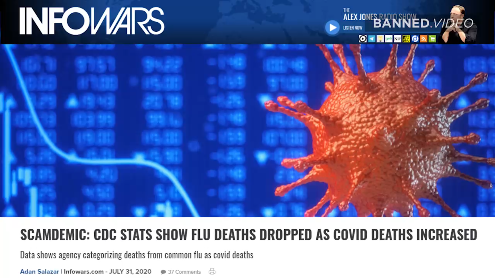 Mainstream Media & Science Expose COVID-19 As A Hoax